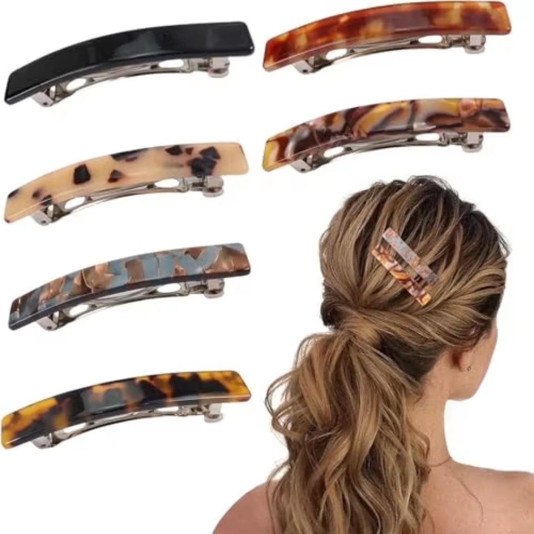 Pinces à cheveux en acétate pour femmes et filles, haut Simple, élégant, en écaille de tortue, accessoires pour cheveux, nouvelle collection