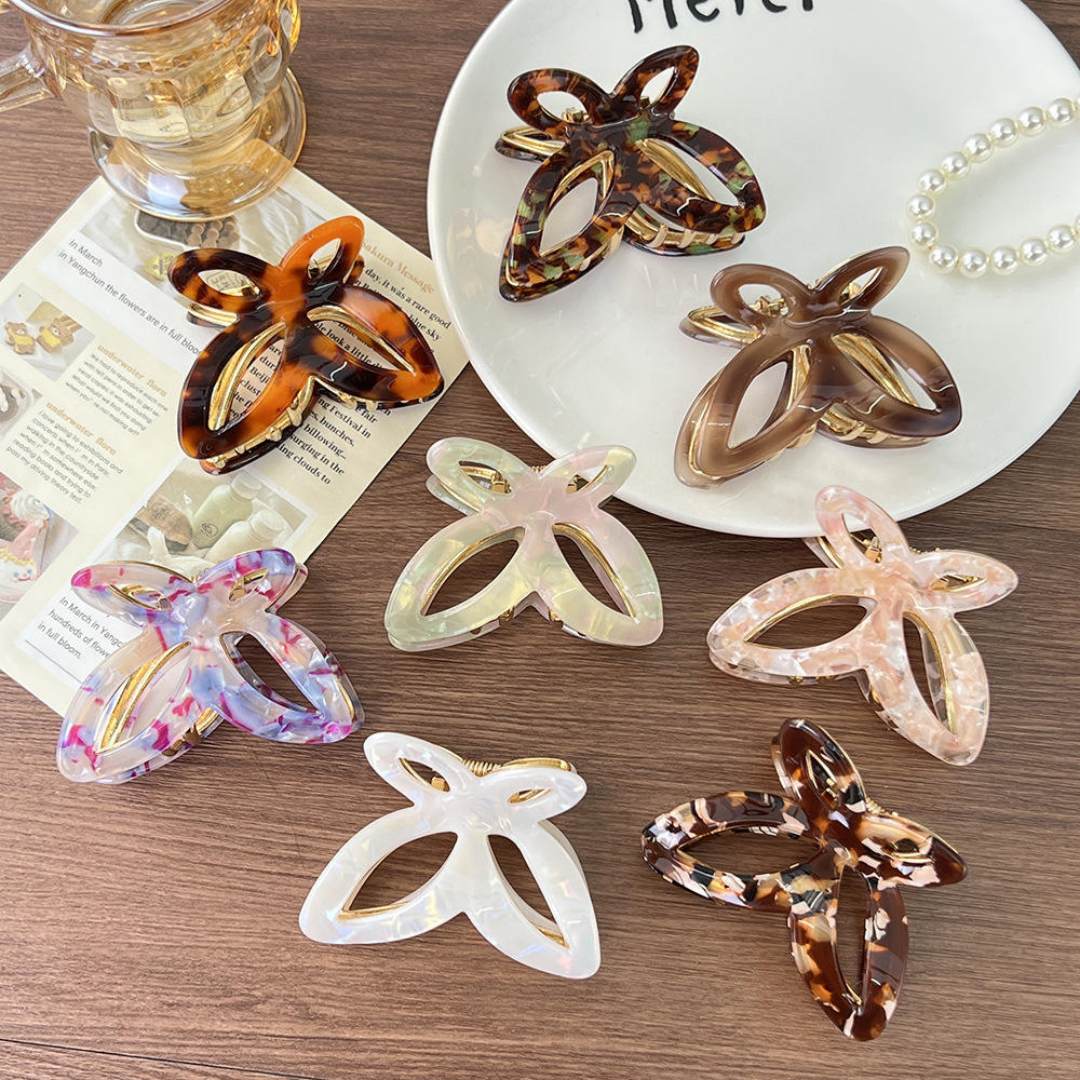 Mini pinces à cheveux papillon en alliage d'acétate pour filles, nouveau Logo personnalisé, mode 6.5cm, accessoires de cheveux pour femmes, mariage doux